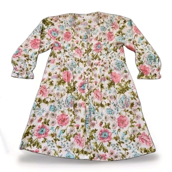 Ella  Simone Other - Ella Simone English Rose Robe Size Medium Colors Pink Blue Green White